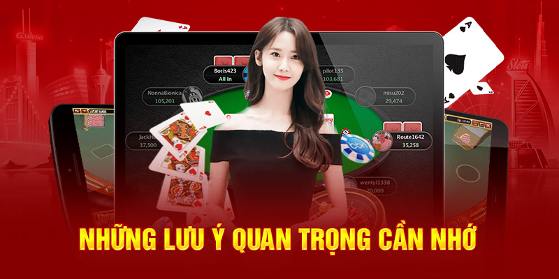 Những lưu ý quan trọng cần nhớ 