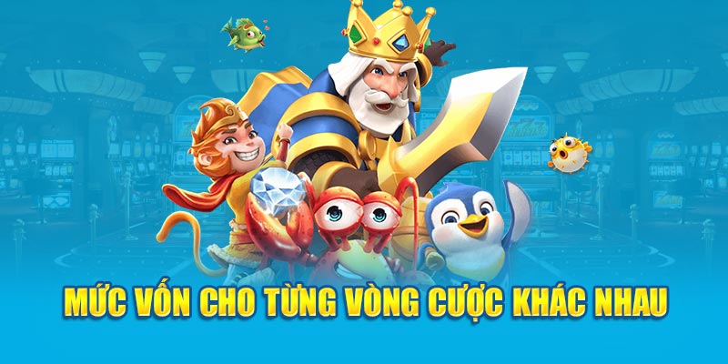 Mức vốn cho từng vòng cược khác nhau 