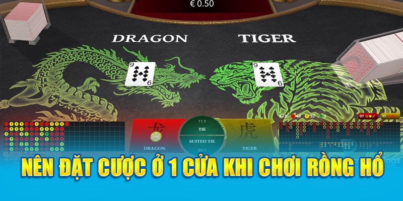 Nên đặt cược ở 1 cửa khi chơi rồng hổ